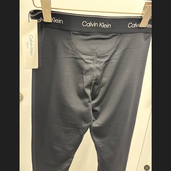 Calvin Klein Modern Sport High Rise Logo Waistband 7/8 Leggings - Picture 4 of 5